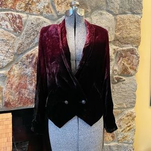 Cynthia Vincent velvet ombré blazer